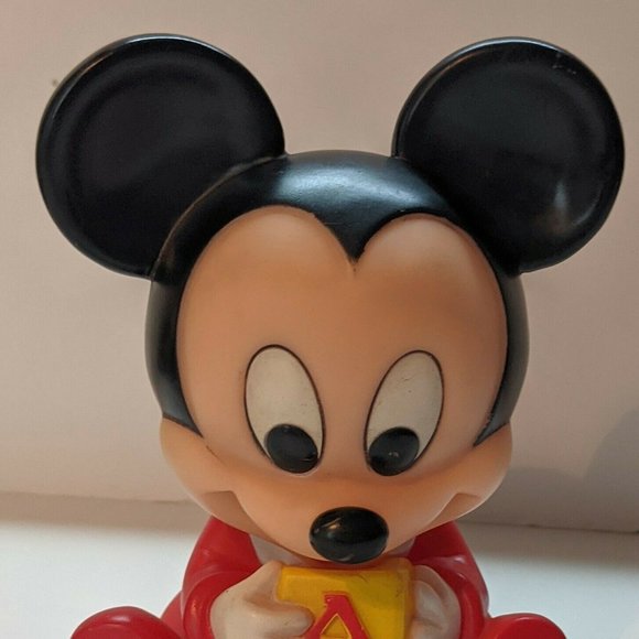 VINTAGE Disney 6" Mickey Mouse baby toy SHELCORE - Picture 9 of 9